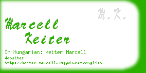 marcell keiter business card